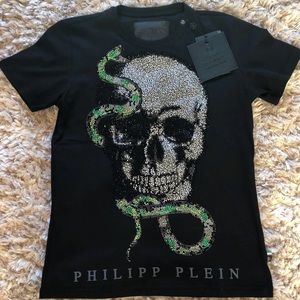 Philipp Plein snake skull shirt